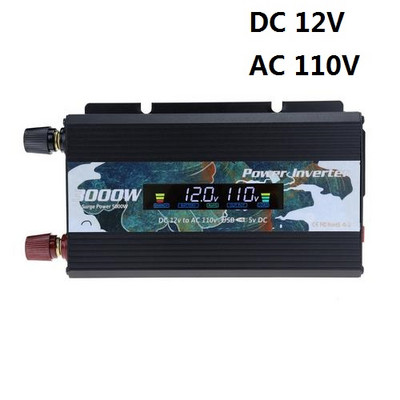 Invertor cu unde sinusoidale pure DC 12V la AC 110V-220V 5000W Tensiune Trans Former Convertor de putere Adaptor Universal LED Invertor solar