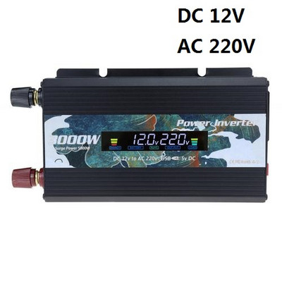 Invertor cu unde sinusoidale pure DC 12V la AC 110V-220V 5000W Tensiune Trans Former Convertor de putere Adaptor Universal LED Invertor solar