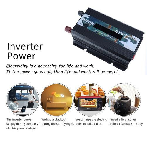 Invertor cu unde sinusoidale pure DC 12V la AC 110V-220V 5000W Tensiune Trans Former Convertor de putere Adaptor Universal LED Invertor solar