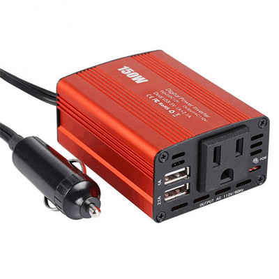 150w autoinverter autoinverter USA inverteri toitemuunduri võimendus kahe USB-autoinverteriga autoelektroonika tarvikud