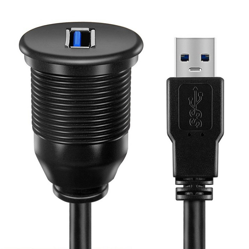 Vodootporan ugradbeni USB adapter za priključnu stanicu Pan USB 3.0 priključak muški na ženski produžni kabel za auto motocikl