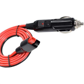 Щепсел за автомобилна запалка с предпазител 15A 100cm 14AWG адаптер за удължителен кабел, съвместим с порта Anderson PowerPole