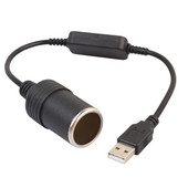 5V 2A USB kuni 12V 8W auto sigaretisüütaja emane pistikupesa adapter USB isane sigaretisüütaja naissoost muunduri autotarvikud