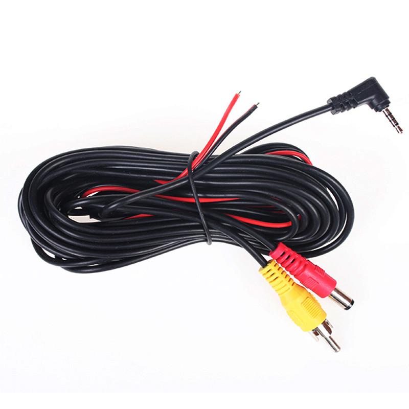 Cablu video iaotuGo 6M 2.5mm Jack/RCA pentru navigator GPS, cablu video 6M 4 pini pentru recorder DVR auto Cablu prelungitor video 4 pini