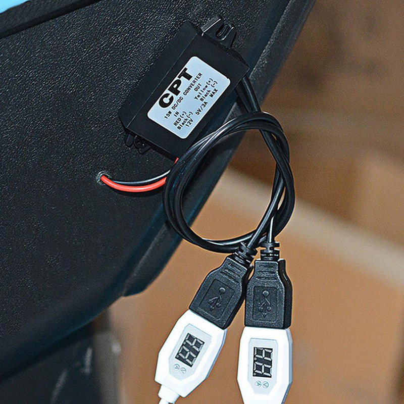 Μονάδα μετατροπέα DC-DC 12V σε 5V 3A 15W Διπλό USB Προσαρμογέας εξόδου τροφοδοσίας τροφοδοσίας κατεβαίνοντας αδιάβροχη μονάδα τροφοδοσίας αυτοκινήτου Potting