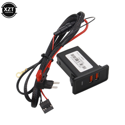 Зарядно за кола 12V Dual USB QC3.0 Адаптер за Seat Leon Ibiza VW Golf Passat Jetta Passat Beetle Sharan