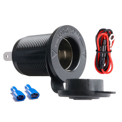 Adapter za automobilski upaljač s LED indikatorom Vodootporan Auto Marine Moto Utičnica za napajanje Utičnica za upaljač D4