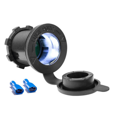 Adapter za automobilski upaljač s LED indikatorom Vodootporan Auto Marine Moto Utičnica za napajanje Utičnica za upaljač D4