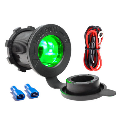 Adapter za automobilski upaljač s LED indikatorom Vodootporan Auto Marine Moto Utičnica za napajanje Utičnica za upaljač D4