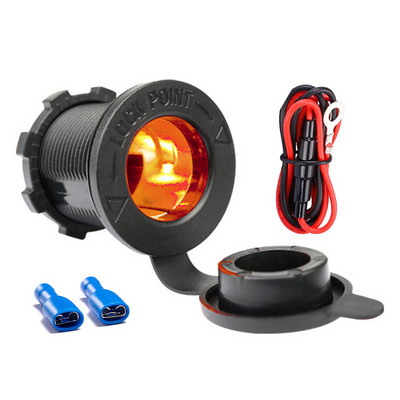 Adapter za automobilski upaljač s LED indikatorom Vodootporan Auto Marine Moto Utičnica za napajanje Utičnica za upaljač D4