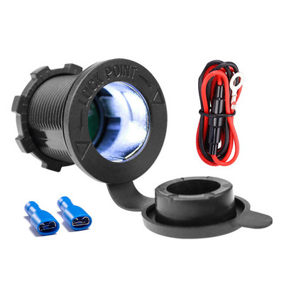 Adapter za automobilski upaljač s LED indikatorom Vodootporan Auto Marine Moto Utičnica za napajanje Utičnica za upaljač D4