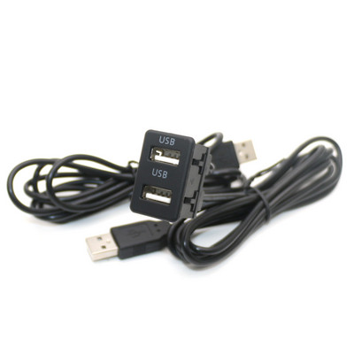 Univerzalna ploča za ugradnju u ploču s dva USB priključka tipa C, 3,5 mm AUX sučelje, produžni kabelski adapter za Toyotu VW