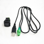 Biurlink 150CM DIY Adaptor USB auto Comutator cablu audio USB pentru Volkswagen