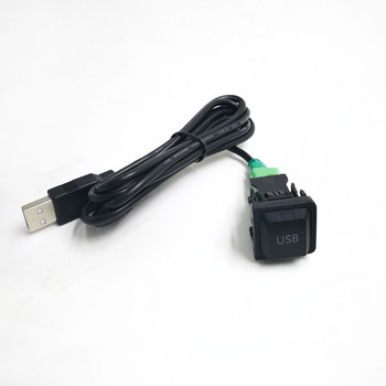 Biurlink 150CM Направи си сам автомобилен USB адаптер Аудио USB кабел Превключвател за Volkswagen