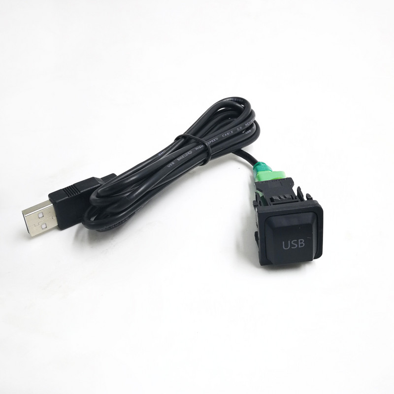 Biurlink 150CM DIY Adaptor USB auto Comutator cablu audio USB pentru Volkswagen