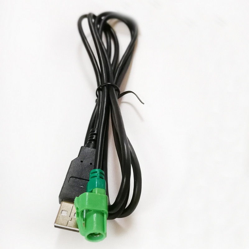 Biurlink 150CM DIY Adaptor USB auto Comutator cablu audio USB pentru Volkswagen