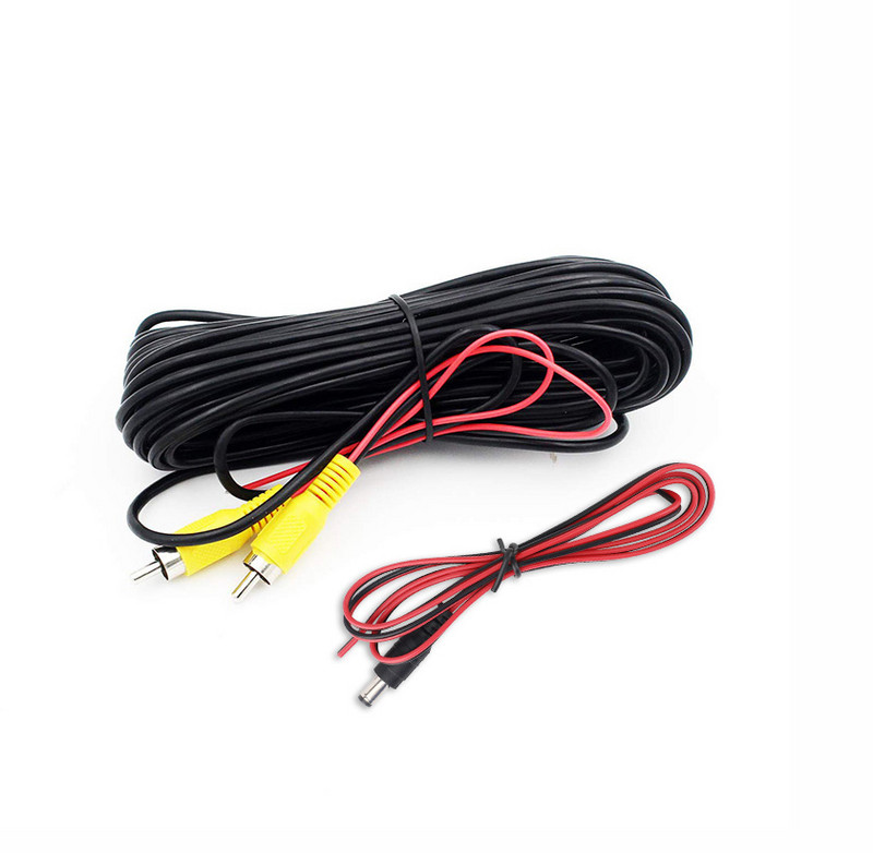 JIEPIE RCA videopikenduskaabel AV-kaabel isane-isa koos päästikujuhtmega tahavaate tagavaatekaamera auto multimeediumimonitori jaoks