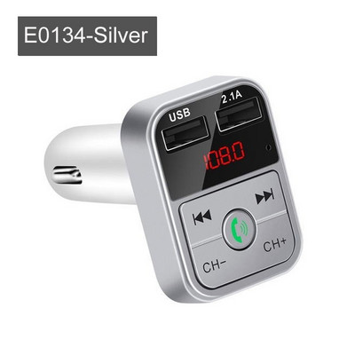 Transmițător FM Bluetooth 5.0 pentru mașină Receptor audio wireless Mâini libere Player MP3 automat 2.1A Încărcător rapid USB dublu Accesorii auto