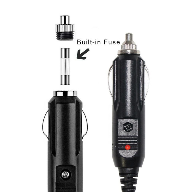 12V 10A autós szivargyújtó aljzat hosszabbító kábel kábel 2M/5M dugós csatlakozó aljzathoz hosszabbító kábelkocsi belső