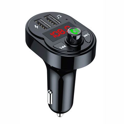 JINSERTA Bluetooth 5.0 FM-saatja autokomplekt MP3-modulaator-mängija juhtmevaba vabakäe helivastuvõtja kahekordne USB-kiirlaadija 3.1A