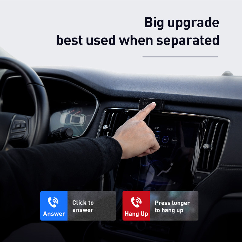 Baseuse auto FM-saatja Bluetooth-ühilduv 5.0 USB-autolaadija AUX-vabakäekomplekt juhtmevaba komplekti auto raadiomodulaator MP3-mängija