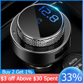 Πομπός FM για Γρήγορο Φορτιστή Αυτοκινήτου QC3.0 Φορτιστής USB Φορτιστής αυτοκινήτου usb mp3 player 5.0 Ασύρματο κιτ αυτοκινήτου Handsfree