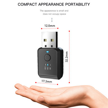 FM01 USB πομπός αυτοκινήτου Bluetooth 5.1 Fm Δέκτης Handsfree Κλήση Mini Usb Power Car Kit Αυτόματος ασύρματος ήχος για ραδιόφωνο Fm αυτοκινήτου
