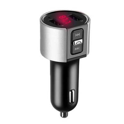 Bluetooth-ühilduv FM-saatja heli lisamodulaator kahe USB-kiire autolaadija käed-vabad helistamine autovarustus autoraadio MP3-mängija