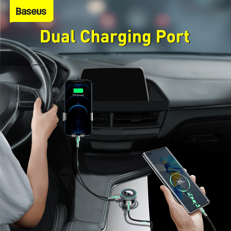 Baseus FM Transmitter Modulator Car Wireless Bluetooth 5.0 USB Fast Charger Auto Aux Radio Mp3 Player Music Hands Free Car Kit