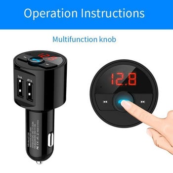 FM Transmitter Modulator Car Ασύρματο Bluetooth 3.6A USB Fast Charger Auto Aux Radio Mp3 Player Music Hands Free Car Kit