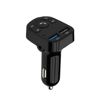 Πομπός FM αυτοκινήτου Ασύρματο Handsfree Bluetooth 5.0 Audio Receiver Auto MP3 Player 3.1A Διπλός γρήγορος φορτιστής USB Αξεσουάρ αυτοκινήτου