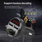 Φορτιστής αυτοκινήτου Διπλός 3.4A USB TF Bluetooth Car Kit Πομπός Fm Μουσικής Αντάπτορας ήχου Mp3 Player Φορτιστής κινητού τηλεφώνου