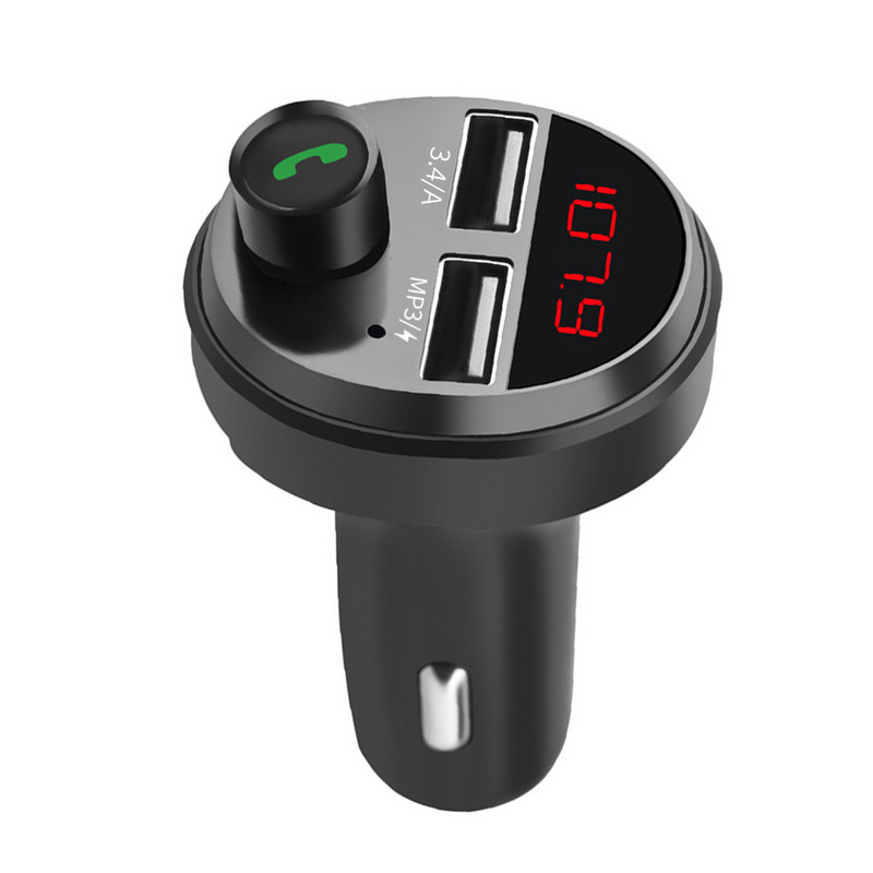 Φορτιστής αυτοκινήτου Διπλός 3.4A USB TF Bluetooth Car Kit Πομπός Fm Μουσικής Αντάπτορας ήχου Mp3 Player Φορτιστής κινητού τηλεφώνου