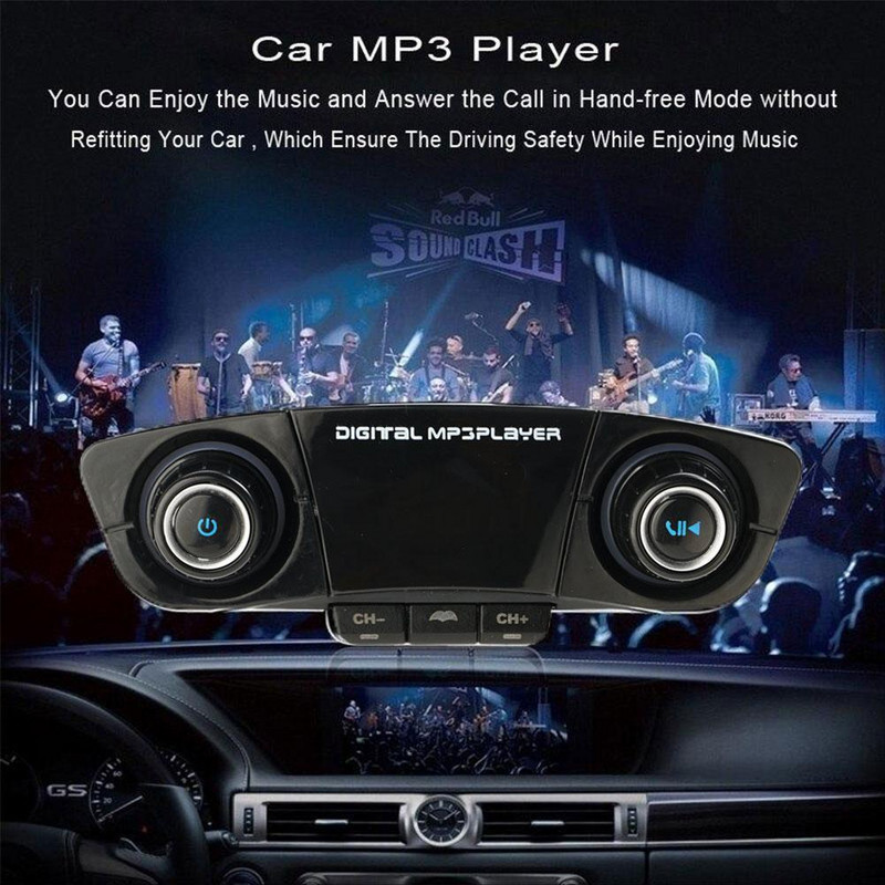 Ecran LED Transmițător FM Modulator Aux Bluetooth 4.0 Set auto Mâini libere Player MP3 audio pentru mașină cu încărcare inteligentă Dual USB Car Charge