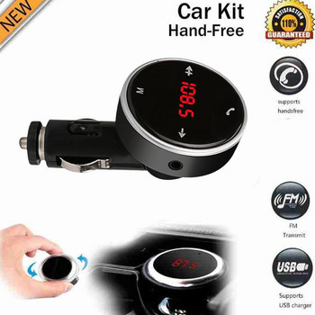 Πομπός Fm Αυτοκινήτου Ασύρματο Bluetooth Συμβατό με Fm Radio Modulator Kit Φορτιστής αυτοκινήτου Handsfree Audio Car Aux Mp3 Music Player USB