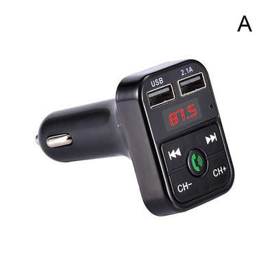 Transmițător FM Bluetooth Mâini libere Set auto Bluetooth fără fir Player MP3 pentru vehicul 2 Încărcător USB 2.1A Modulator FM auto