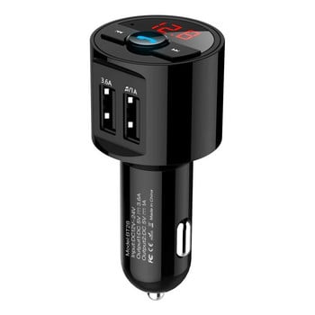 FM Transmitter Modulator Car Ασύρματο Bluetooth 3.6A USB Fast Charger Auto Aux Radio Mp3 Player Music Hands Free Car Kit