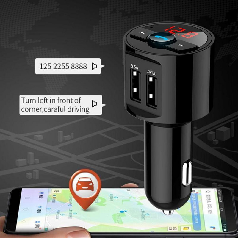 FM odašiljač Modulator Auto Bežični Bluetooth 3.6A USB Brzi punjač Auto Aux Radio Mp3 Player Glazba Hands Free Auto Kit