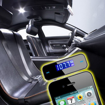 Αυτοκίνητο 3,5 mm MP3 Music Audio FM πομπός LCD Mini Wireless με MICRO USB In Handsfree αυτοκινήτου για iPhone Samsung iPad Xiaomi
