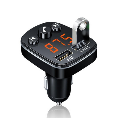 Auto MP3-mängija Bluetooth 5.0 vastuvõtja Automuusika U-kettatarvikud 5V kahe USB-ga autolaadija kiirlaadija autotarvikud