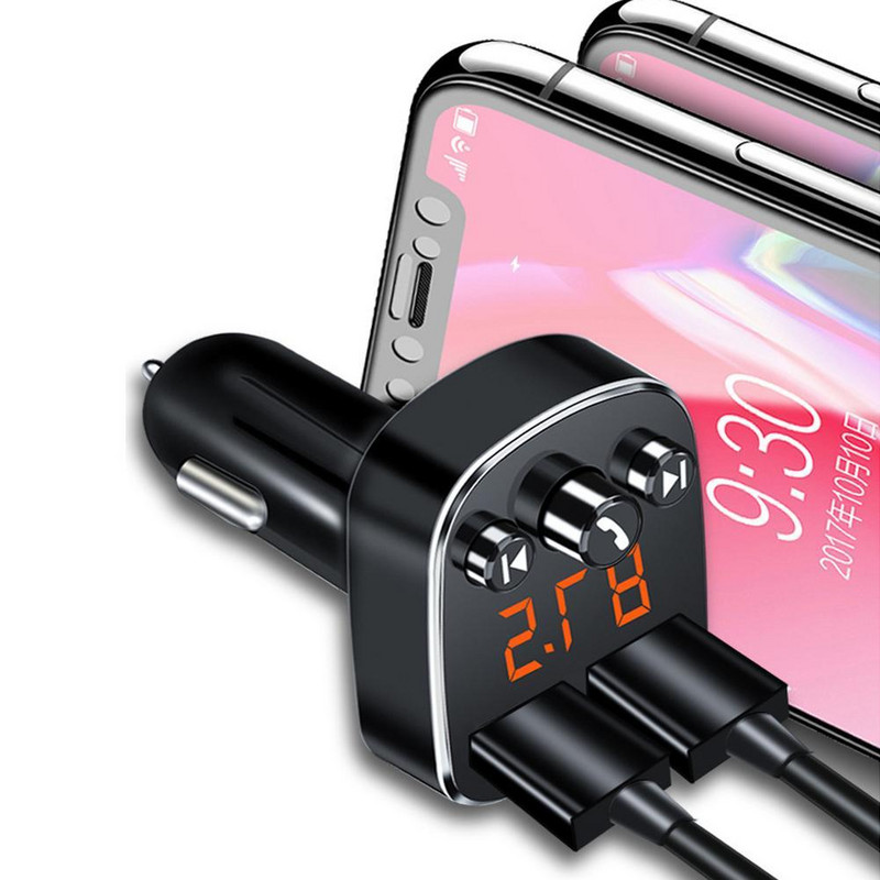 Automobilinis MP3 grotuvas Bluetooth 5.0 imtuvas Automobilinė muzika U Disk Priedai 5V Dual USB Automobilinis įkroviklis Greitas įkroviklis Automobiliniai priedai