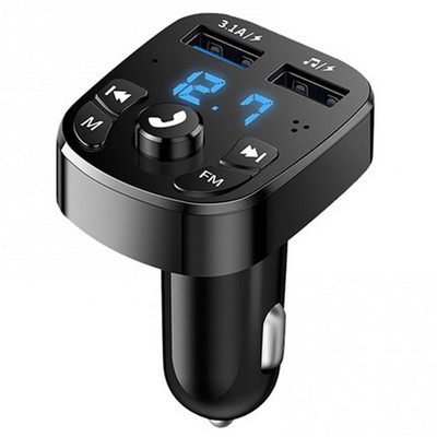 Bluetooth 5.0 Automobilski Handsfree MP3 Modulator Player Bežični Handsfree FM odašiljač Auto Kit Dual USB brzi punjač ZA AUTO