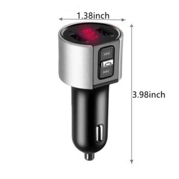 Bluetooth FM Transmitter Audio Aux Modulator Διπλός USB γρήγορος φορτιστής αυτοκινήτου Bluetooth Handsfree Calling Car Kit Ραδιόφωνο αυτοκινήτου MP3 Player