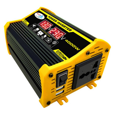 Power Dual USB Voltage Auto Inverter 4000W | DC 12V do 220V AC pretvarač za automobil s dva USB priključka, adapter za automobil