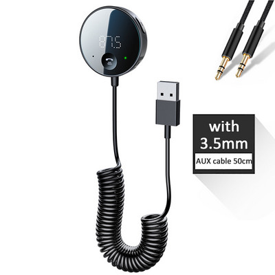 Gadpow Wireless FM Transmitter Bluetooth 5.0 Car Audio Transmitter Bluetooth AUX Audio Receiver MP3 Player Car Kit Handsfree