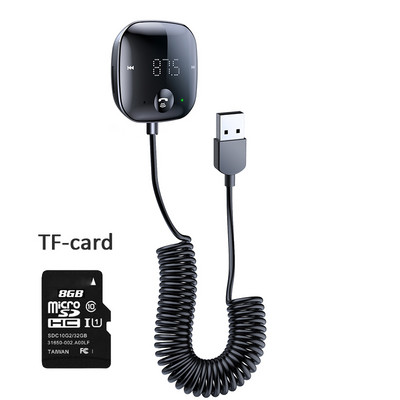 Gadpow Wireless FM Transmitter Bluetooth 5.0 Car Audio Transmitter Bluetooth AUX Audio Receiver MP3 Player Car Kit Handsfree