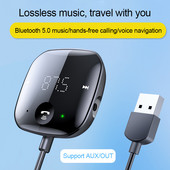 Πομπός FM Bluetooth 5.0 Handsfree Car Kit Ήχος MP3 Δέκτης μουσικής Αναπαραγωγή αυτοκινήτου Συσκευή αναπαραγωγής πολυμέσων Ασύρματος πομπός Aux
