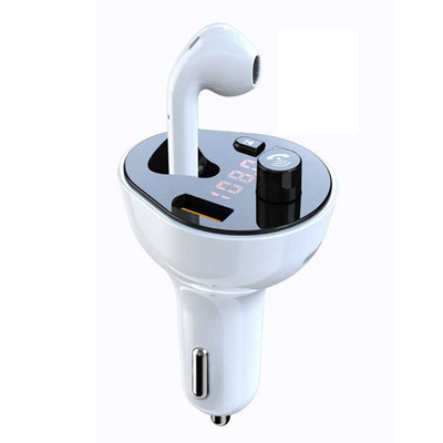 JaJaBor FM-saatja autokomplekt käed-vabad Bluetooth-peakomplekt Kõrvaklappide MP3-mängija USB QC3.0 PD-tüüpi C kiirlaadimine FM-modulaator