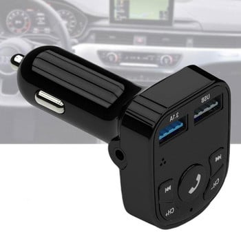 Bluetooth FM Transmitter Car Kit Handfree LCD Πομπός FM Dual USB Card Charger 2.1A MP3 Music TF Card U Disk AUX Player