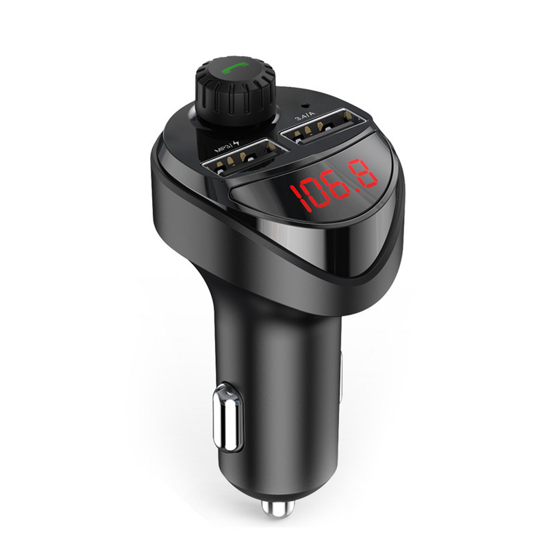 Bluetooth-kompatibilan FM odašiljač Auto Player Kit Automobil Bluetooth-kompatibilan 4.2 FM odašiljač FM radio adapter MP3 Player 3.4A